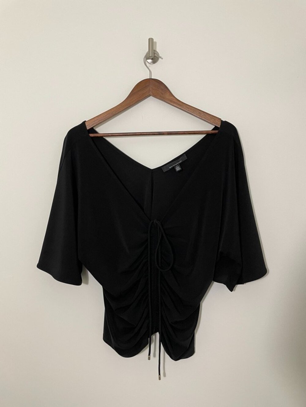 White House Black Market Short sleeve Dress blouse - Black XL